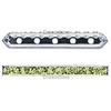 Dreamtime Crystal DC 77730 Rondelle Spacer Bars 5 Hole Olivine/Silver